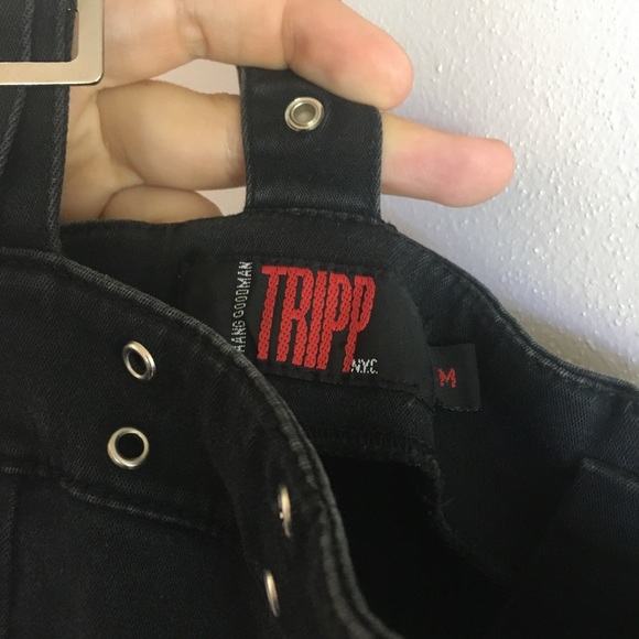 Black denim dress - Picture 2 of 4